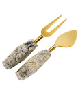 Mirana™ marble cheese knives (set of 2)