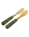 Dioli™ labradorite stone spreaders (set of 2)