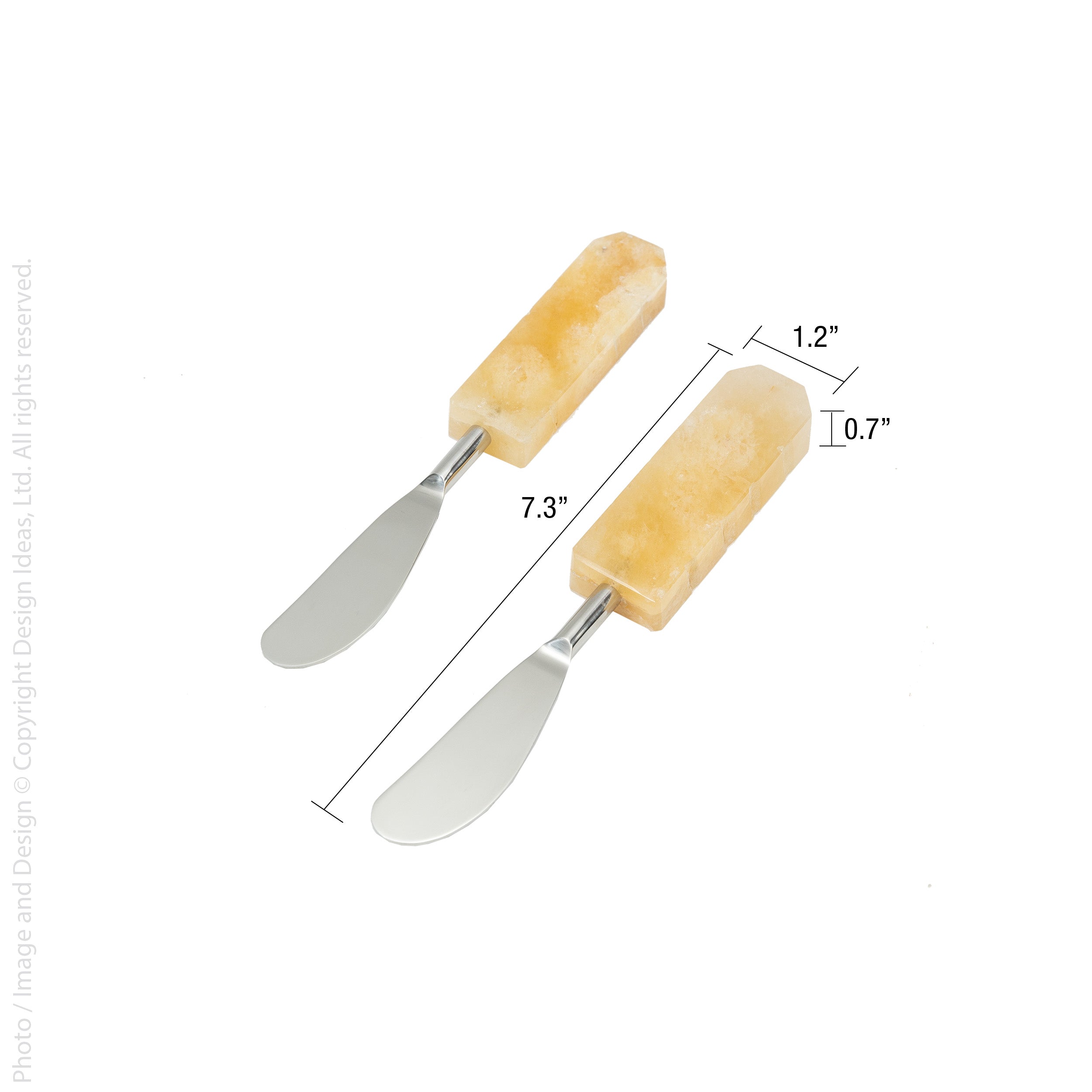 Ember™ hand-cut quartz spreaders (set of 2) – texxture