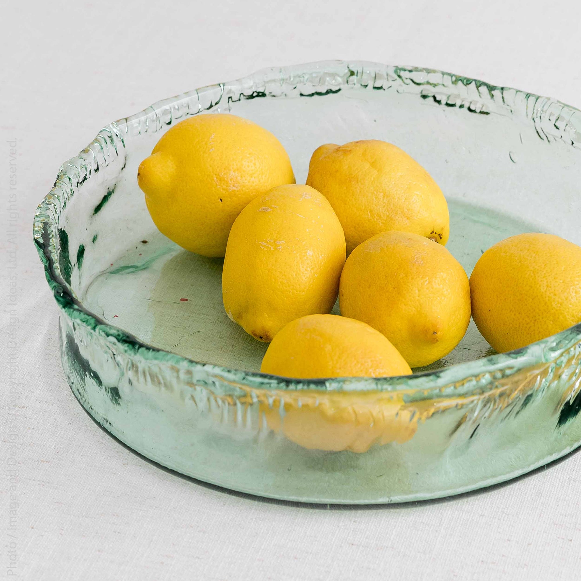 Nile River recycled glass bowl (11.8 in dia x 3 in.)