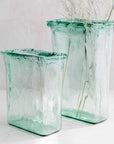 Nile River recycled glass vase (13.5 in. - rectangle)