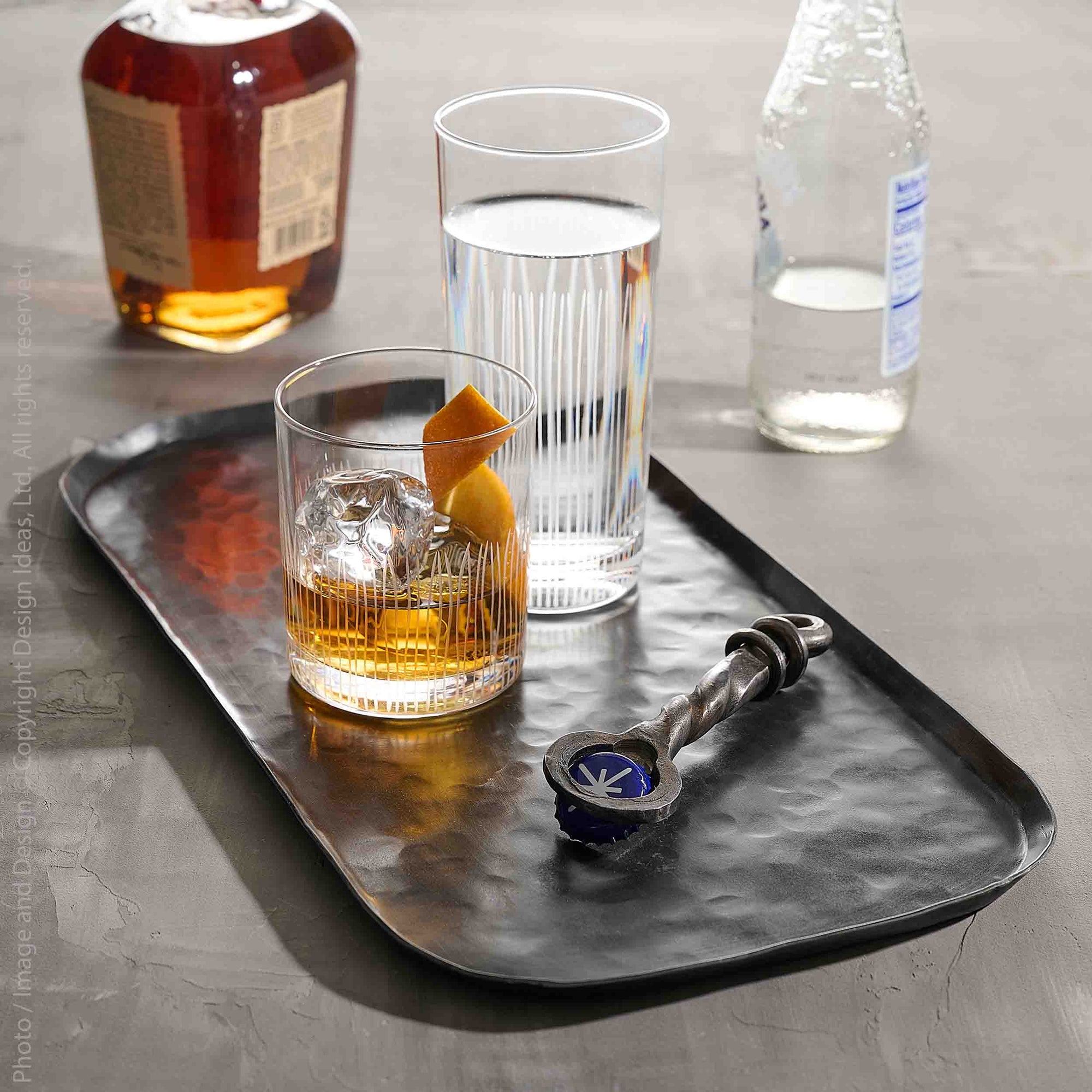 Endra™ Hand Etched Glass Drinking Glass (11 oz.)