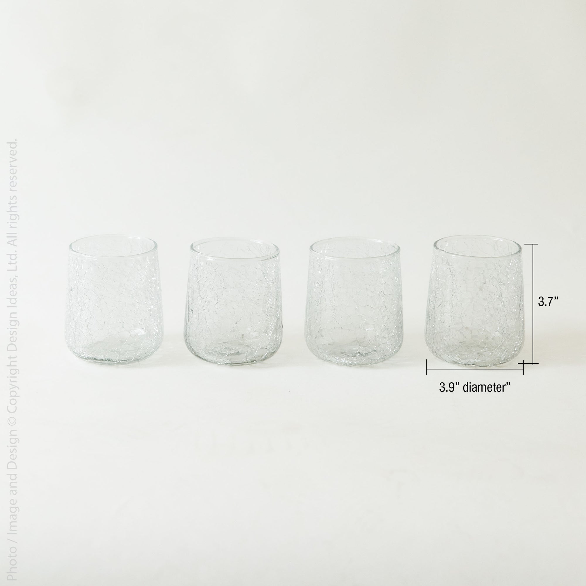 Norwell™ mouth blown stemless goblet (set of 4)