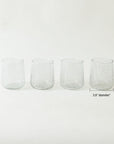 Norwell™ mouth blown stemless goblet (set of 4)