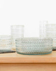 Morse™ recycled mouth blown glass serving bowl