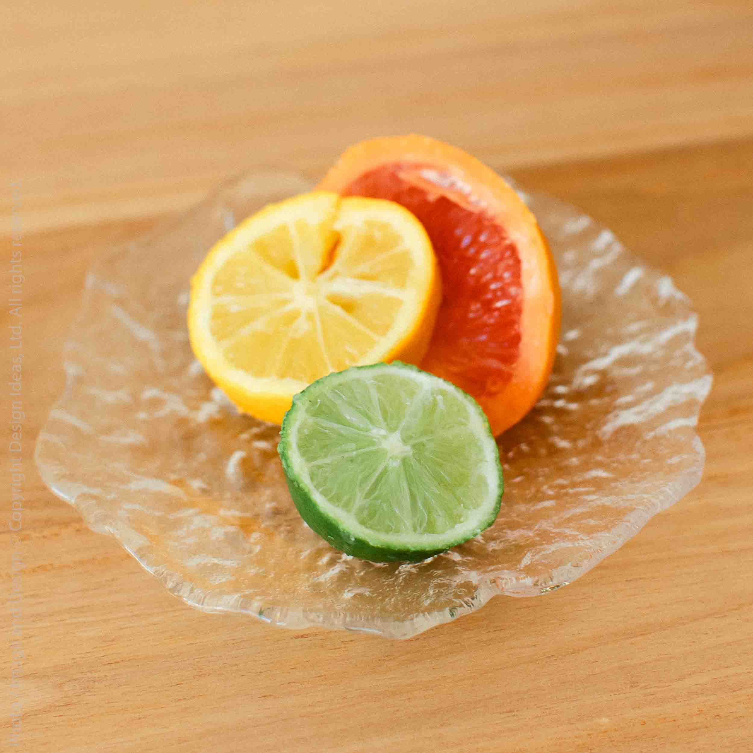 Emilia™ glass appetizer plate – texxture