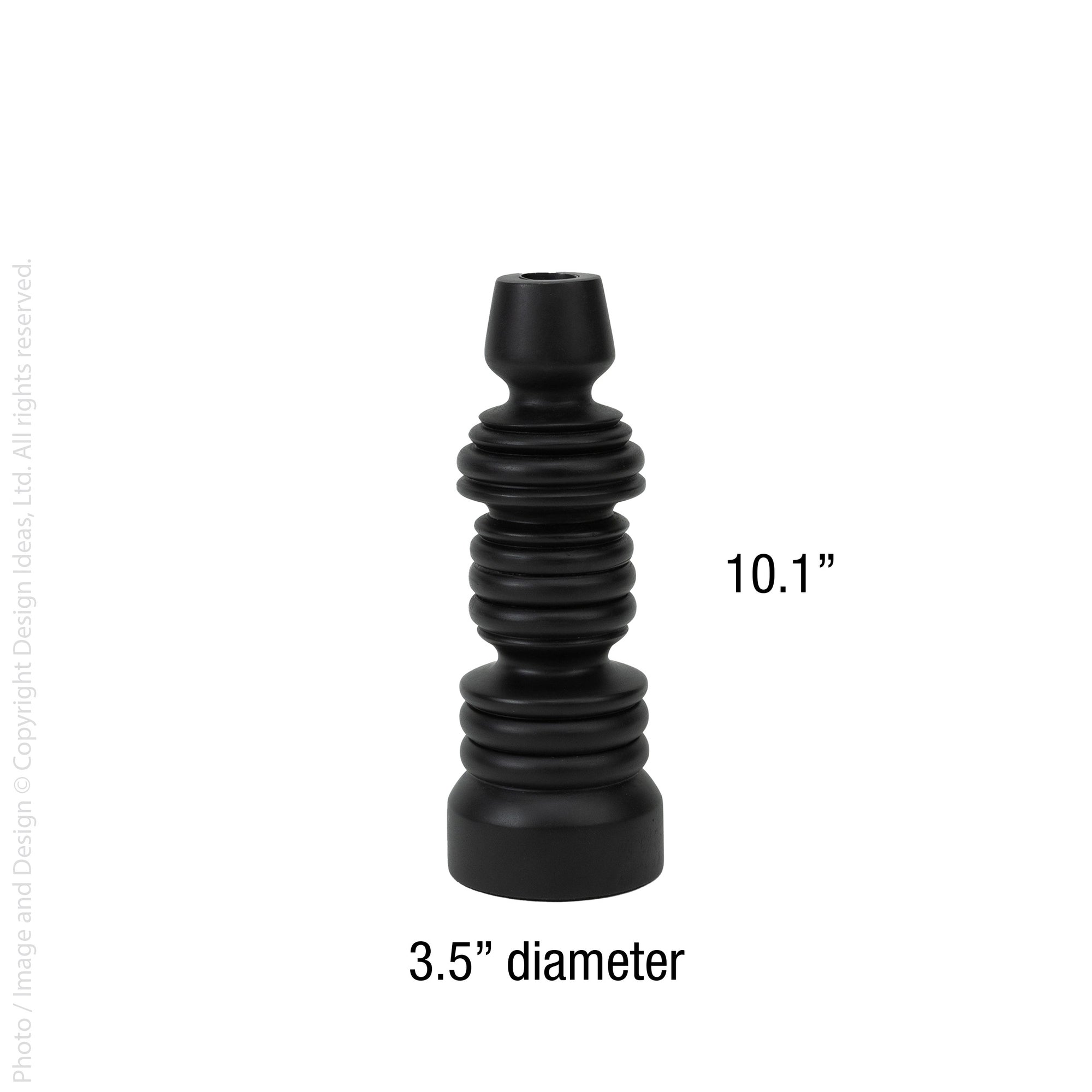 Dunbar™ mango wood taper holder (10 in)