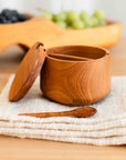 Chiku™ teak wood salt & pepper cellar