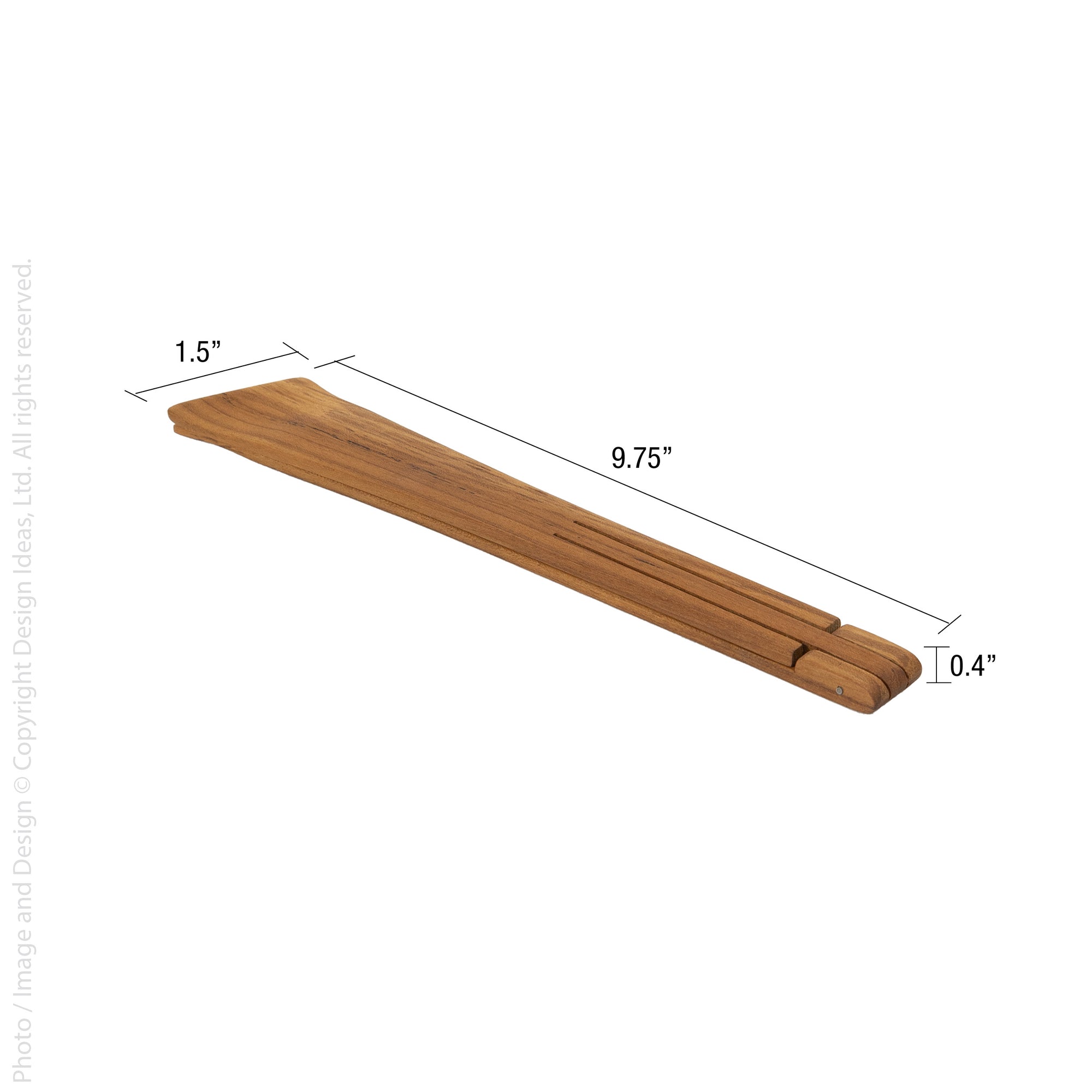 Chiku™ teak wood flat tongs
