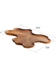 Takara™ live edge teak tray