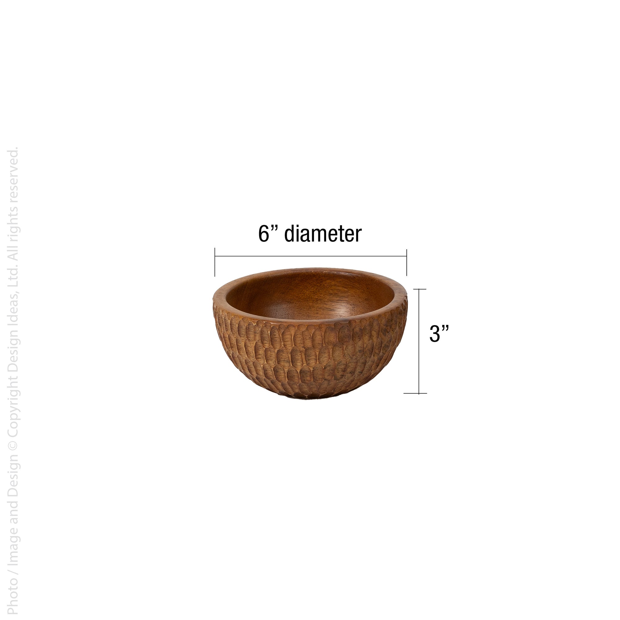 Rocklynn™ mango wood salad bowl (6 in)