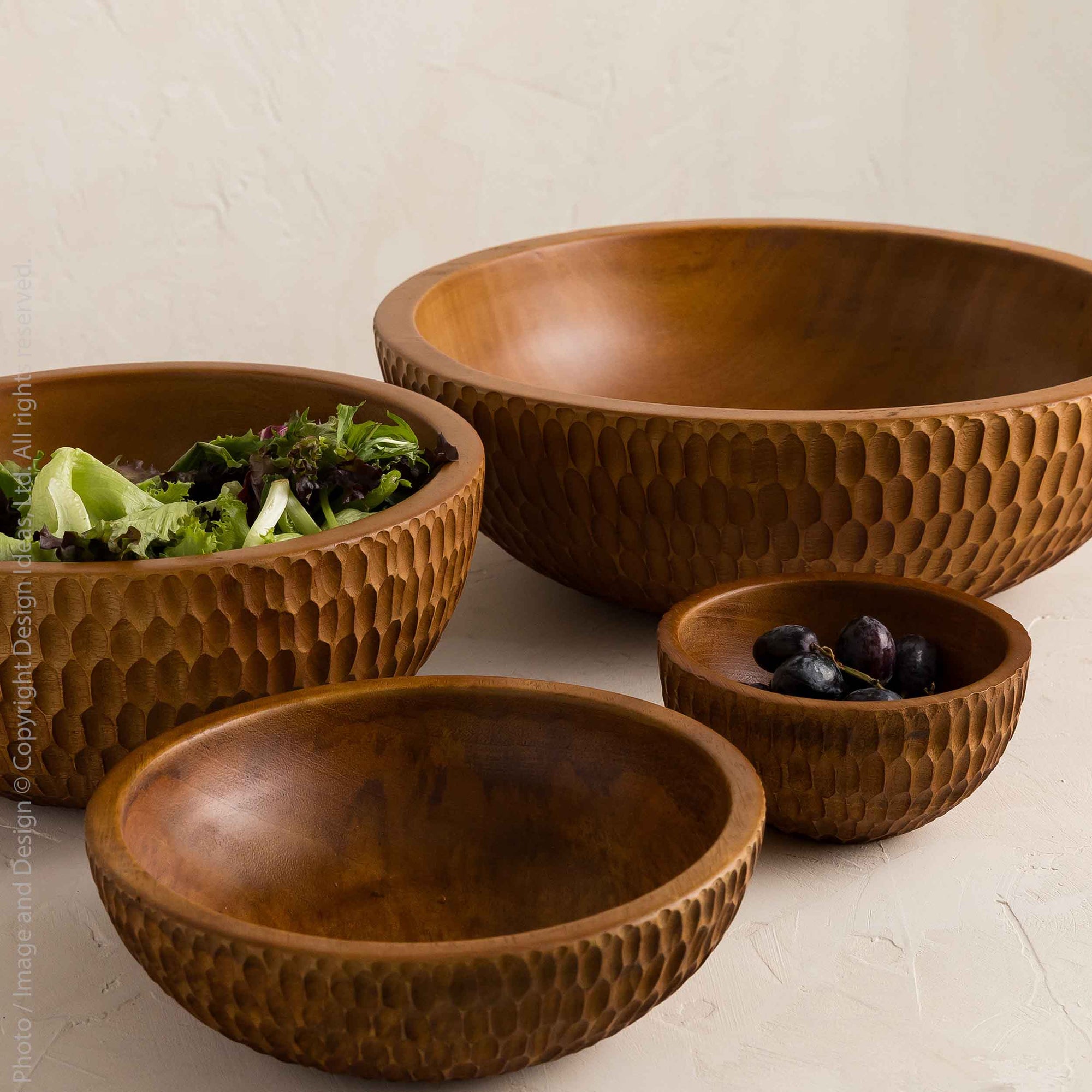 Rocklynn™ mango wood salad bowl (6 in)