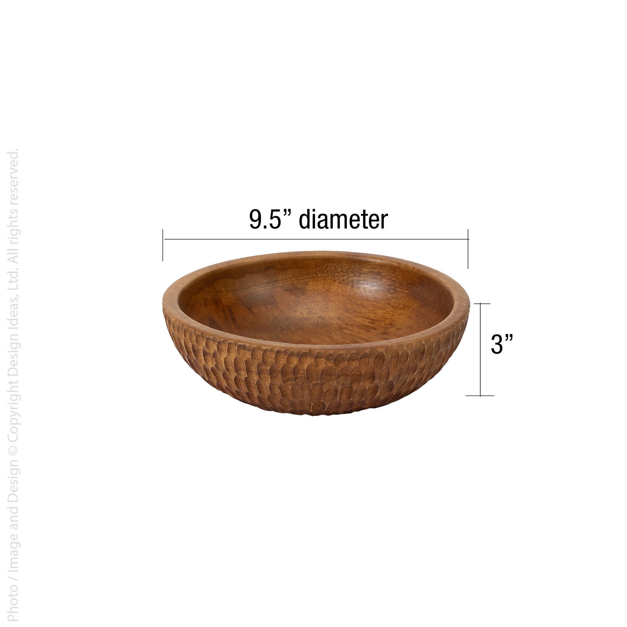 Rocklynn™ mango wood serving bowl (9.5 in)