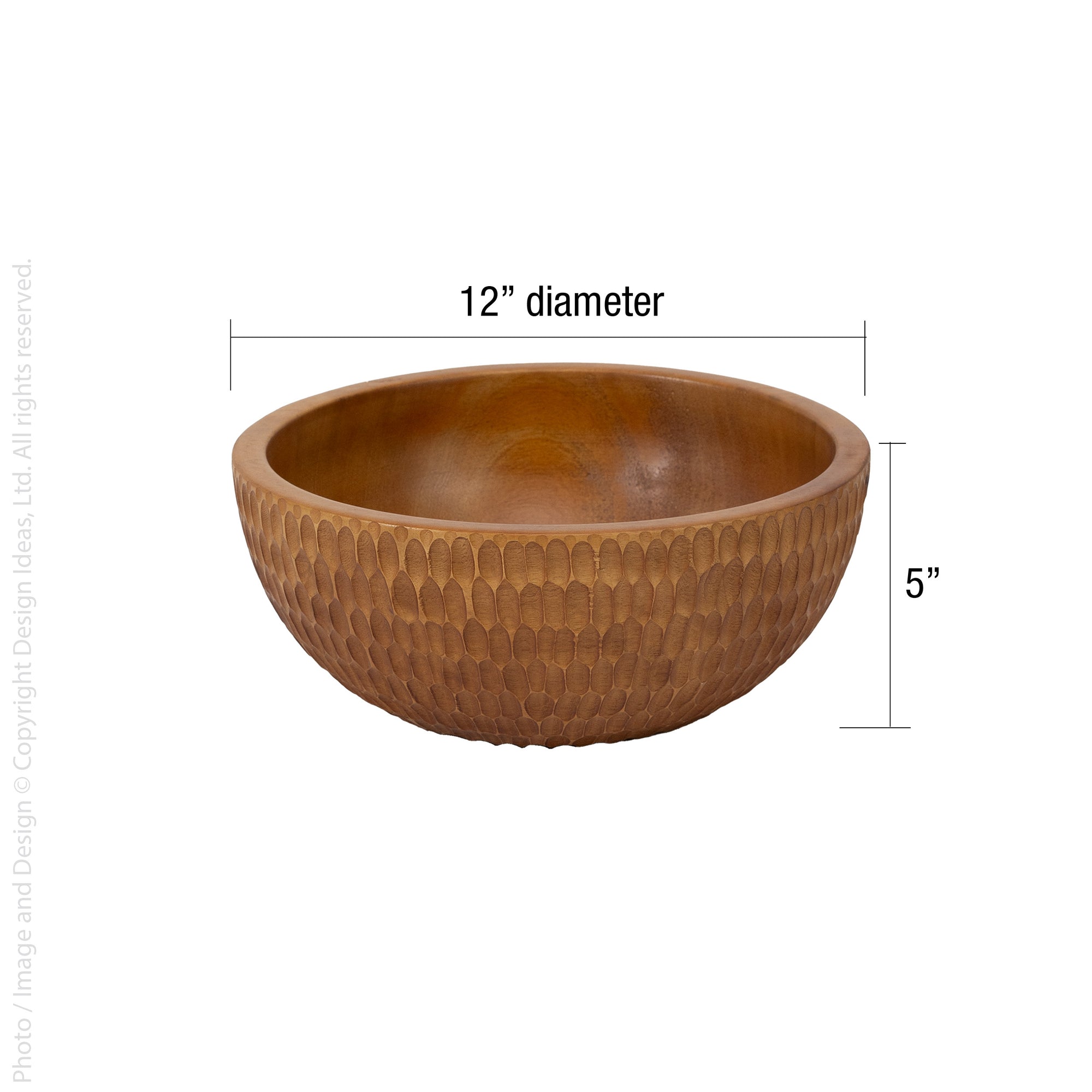 Rocklynn™ mango wood salad serving bowl (12 in)