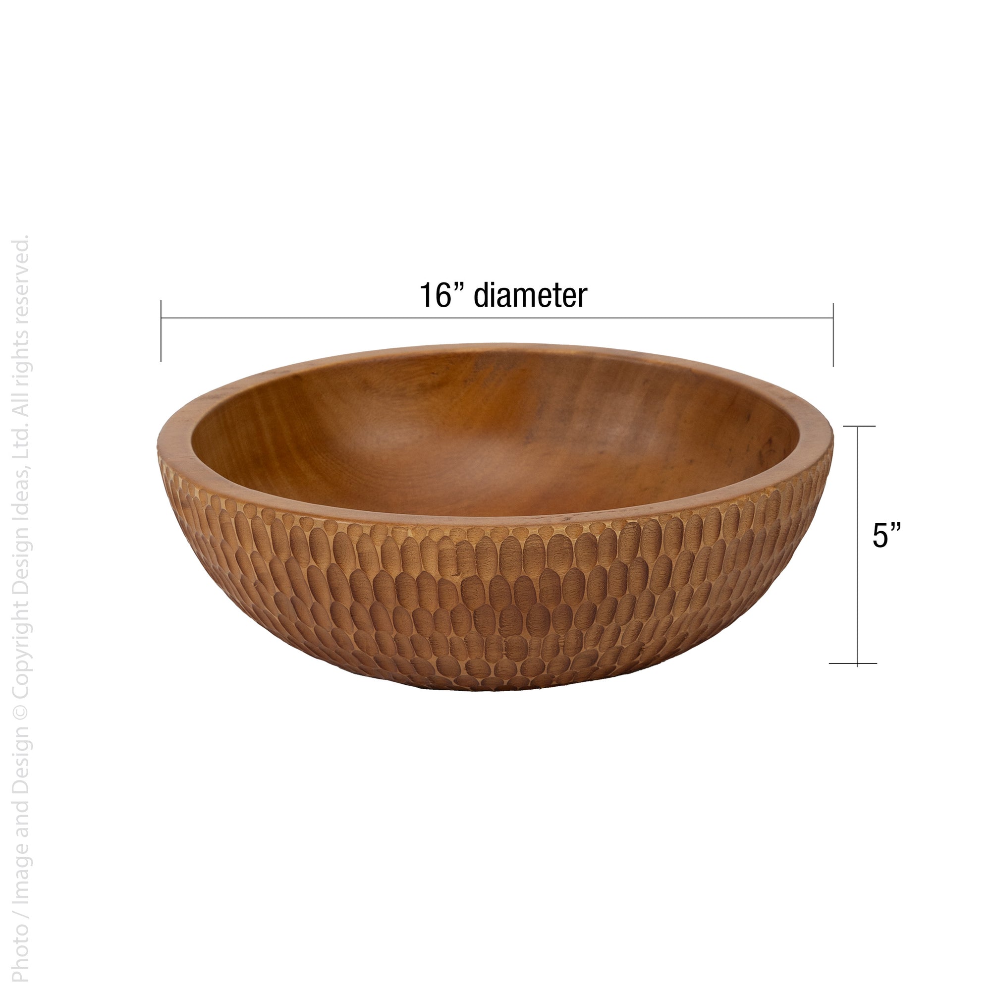 Rocklynn™ mango wood serving bowl (16 in)