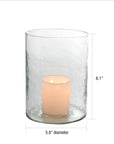 Iris™ mouth blown glass candleholder (6 in. dia x 8 in.)