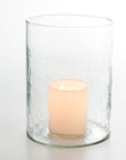 Iris™ mouth blown glass candleholder (6 in. dia x 8 in.)