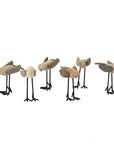 Walden™ hand carved wood birds (set of 6)