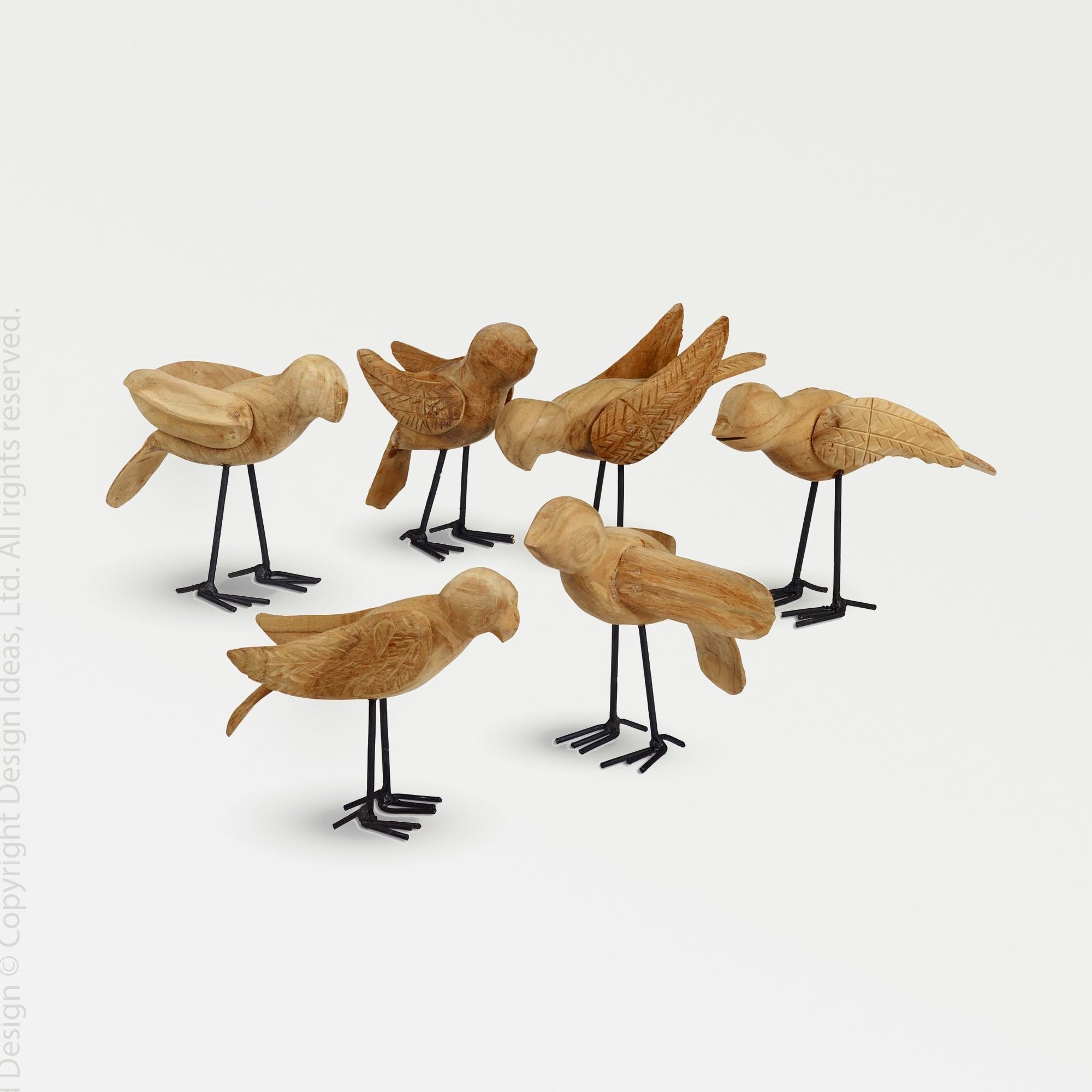 Deseo Teak Decorative Bird - Natural Color | Image 1 | From the Deseo Collection | Expertly created with natural teak for long lasting use | This decorative is sustainably sourced | Available in natural color | texxture home