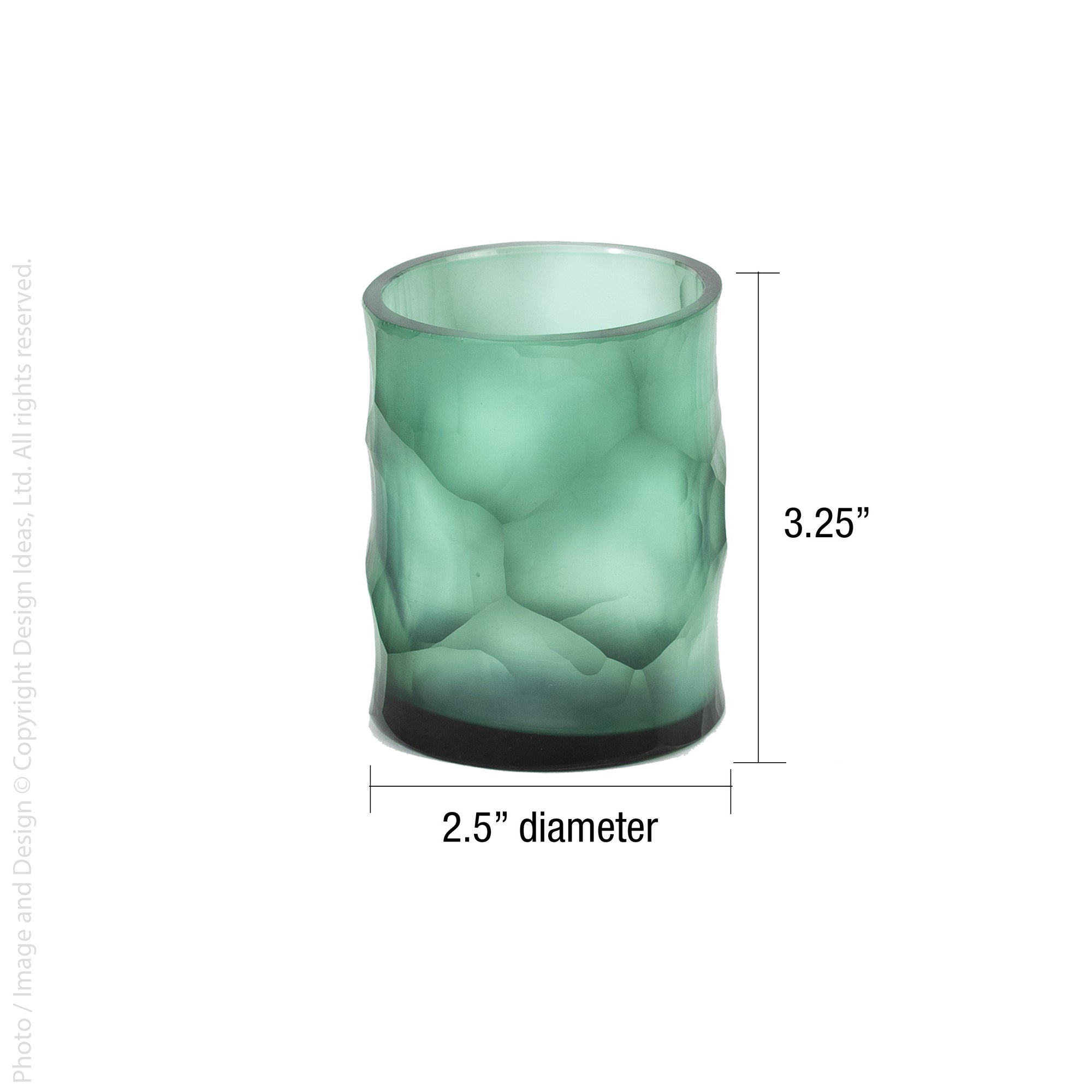 Pearson™ mouth blown glass votive holder