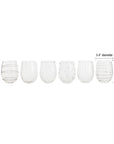 Livenza™ Borosilicate Glass Stemless Wine Glass (set of 6)