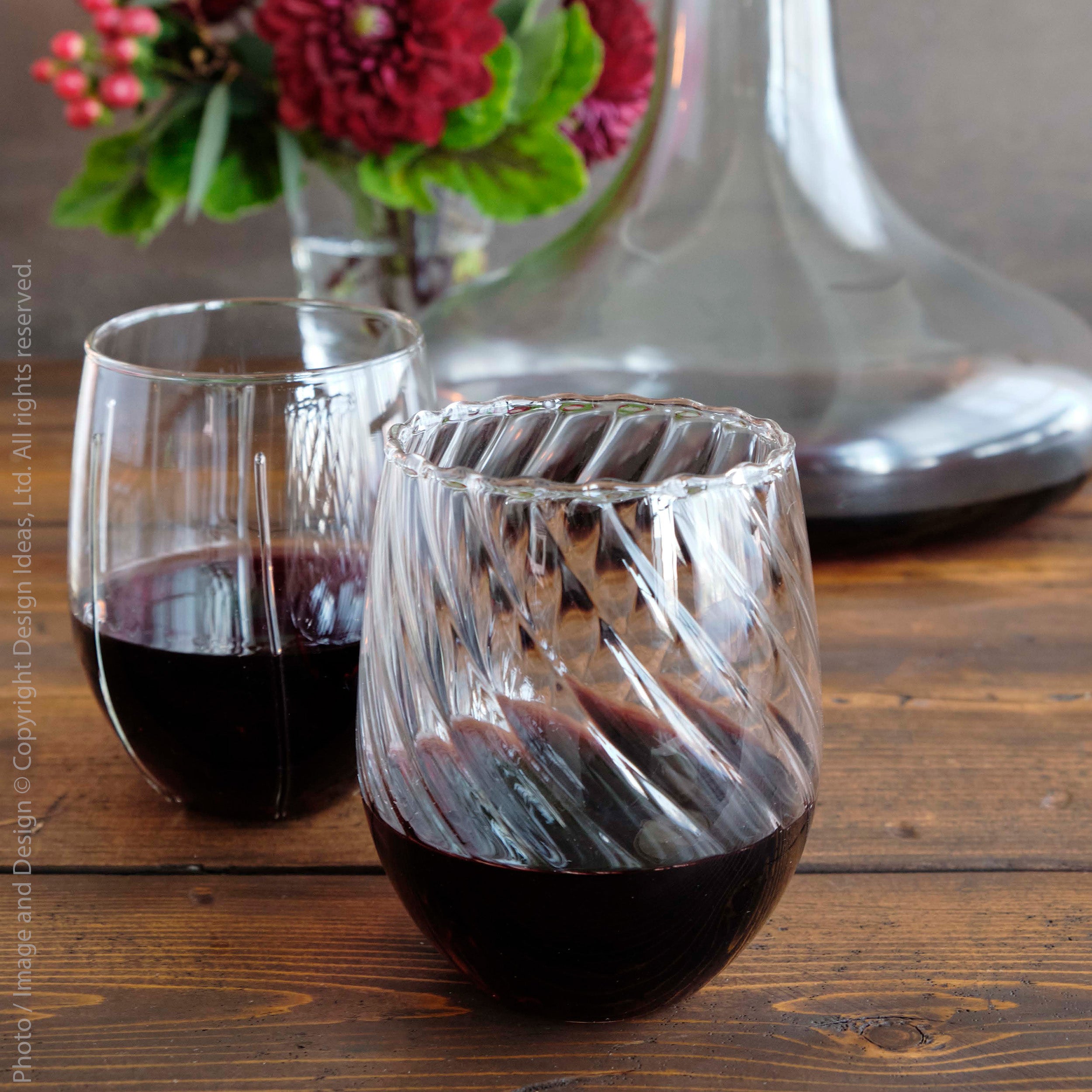 Livenza™ Mould Blown Borosilicate Glass Stemless Wine Glass (set