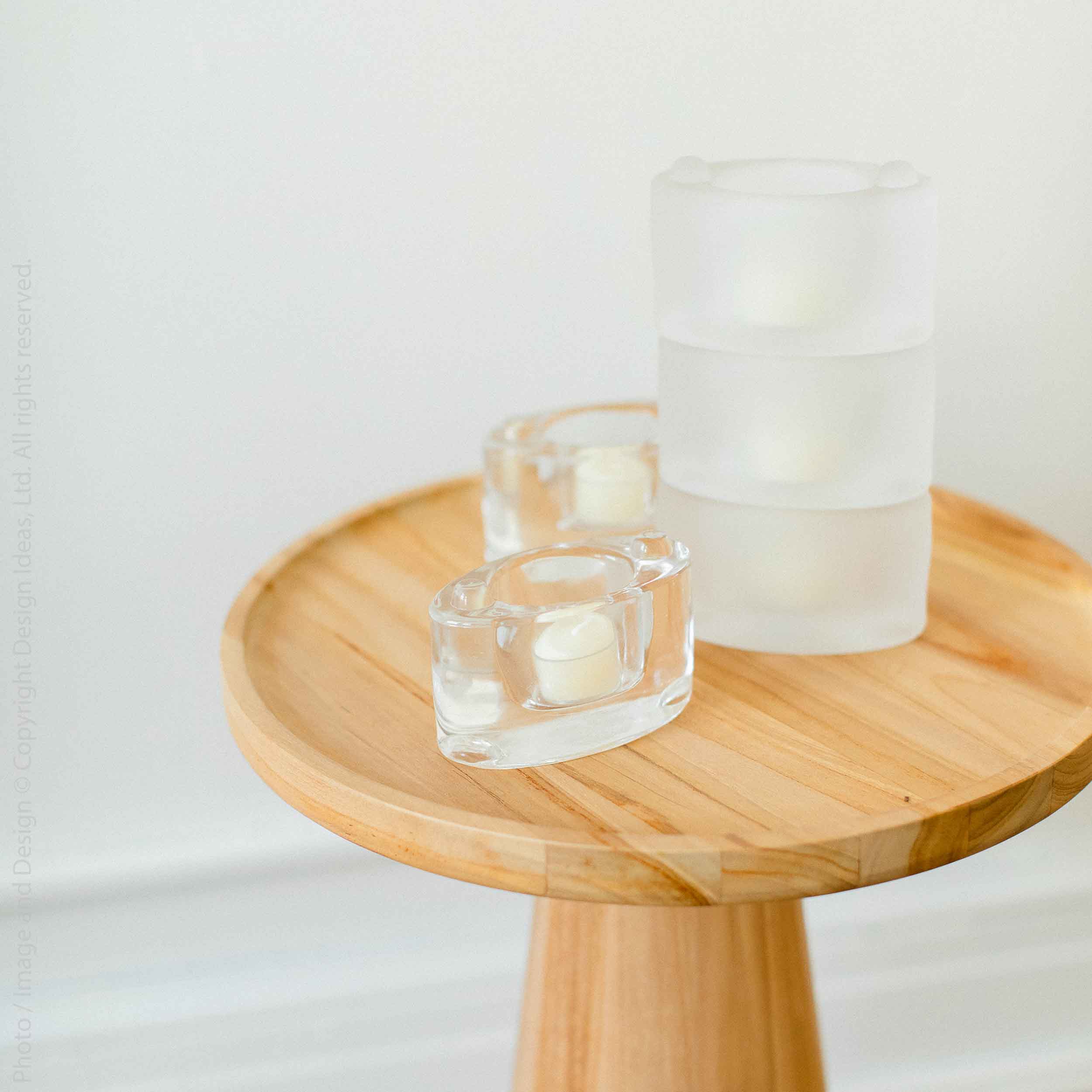 Catseye Stackable Glass  Candle Holder