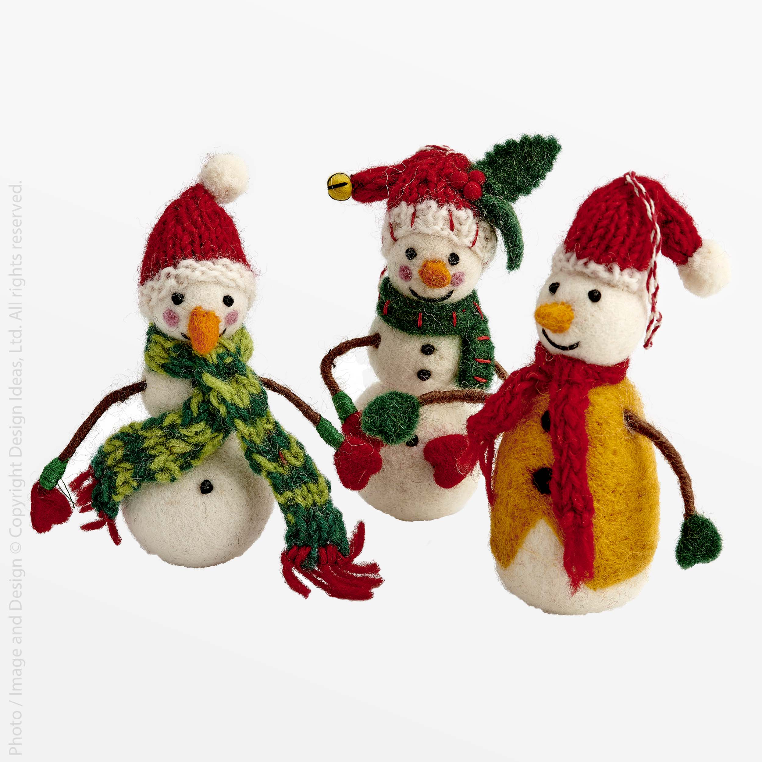 Lilliput™ ornament (jolly snowman: set of 3)