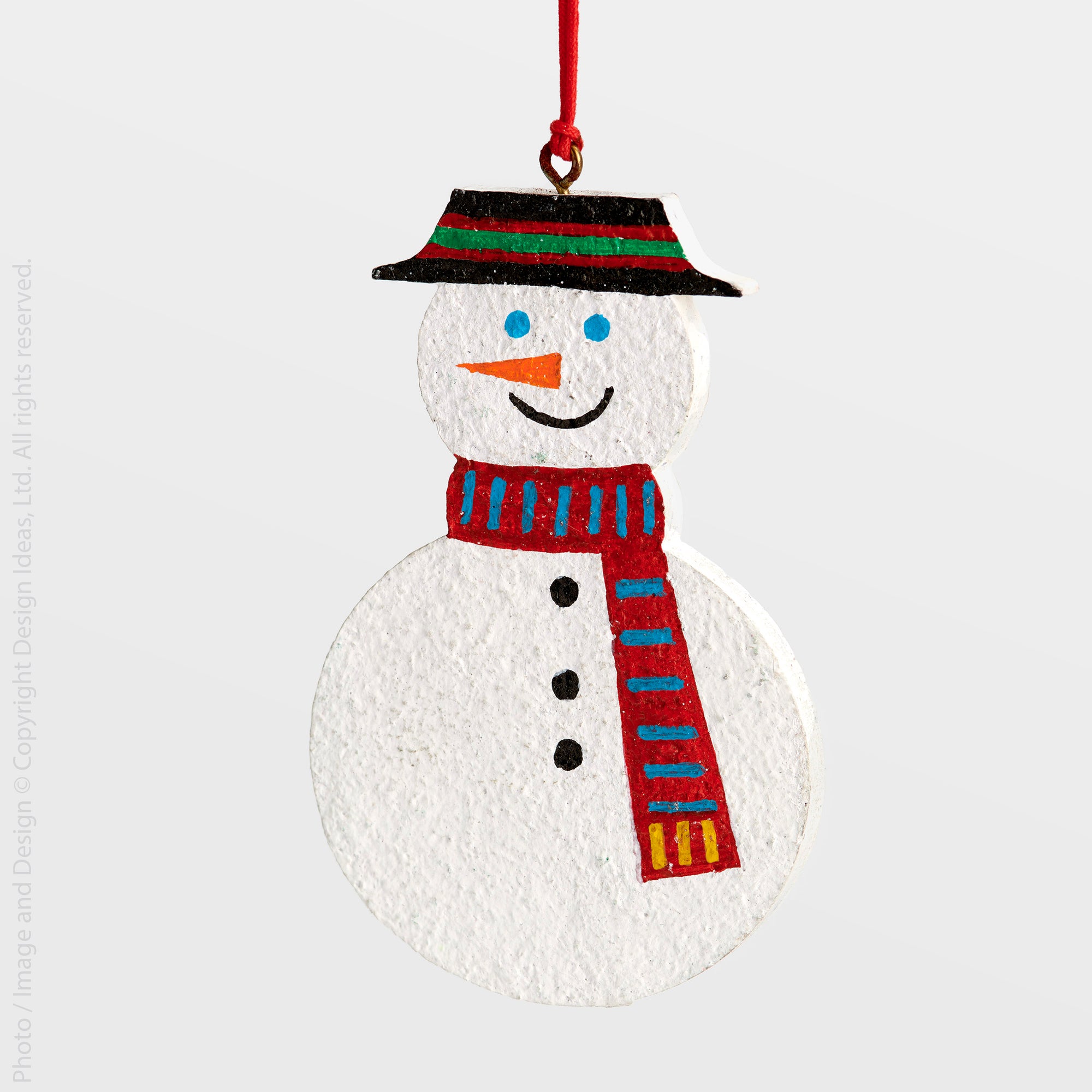 Sugarplum™ Cotton Mache Snowman Ornament