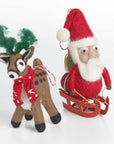 Lilliput™ Wool Ornaments (santa: Set of 2)