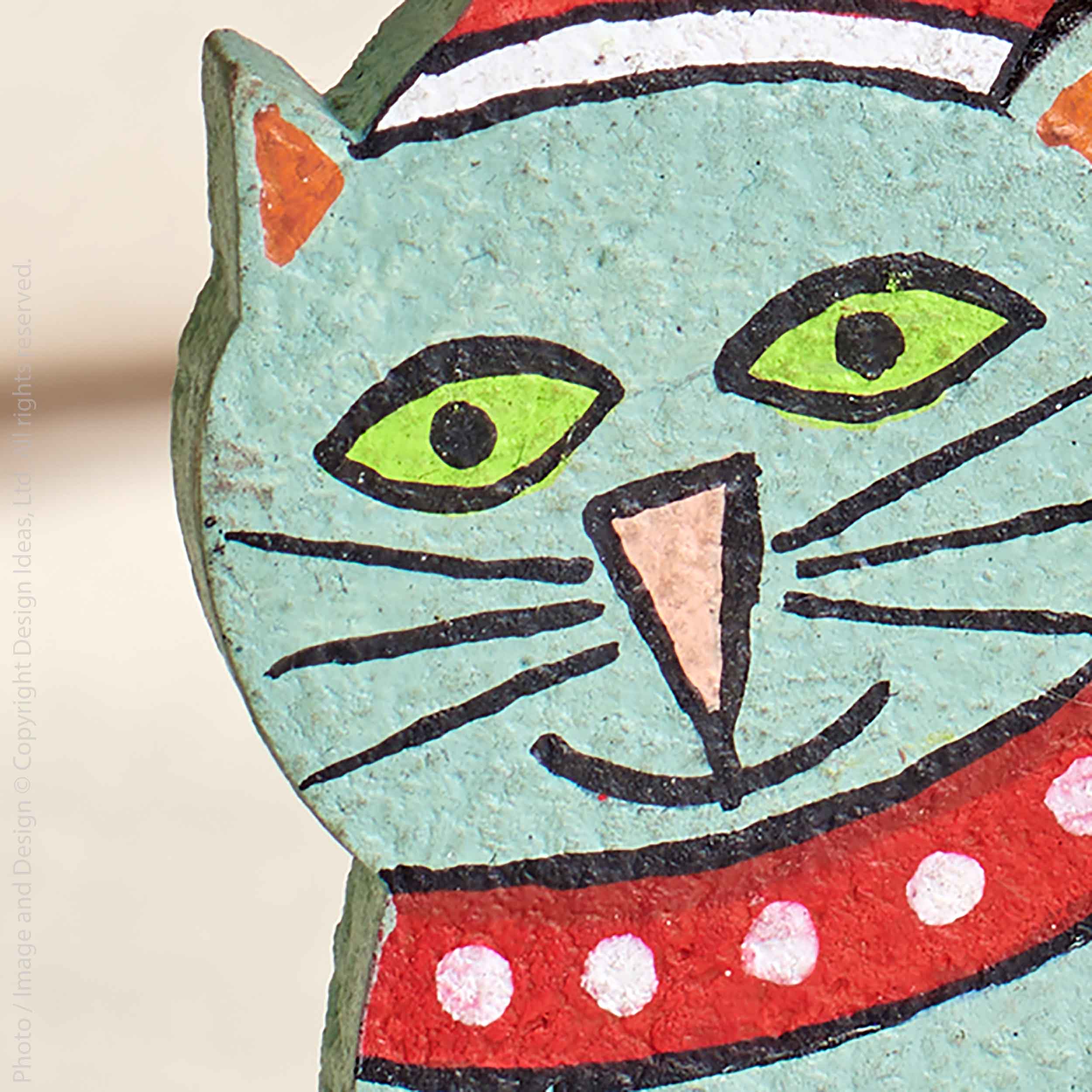 Sugarplum™ Cotton Mache Cat Ornament