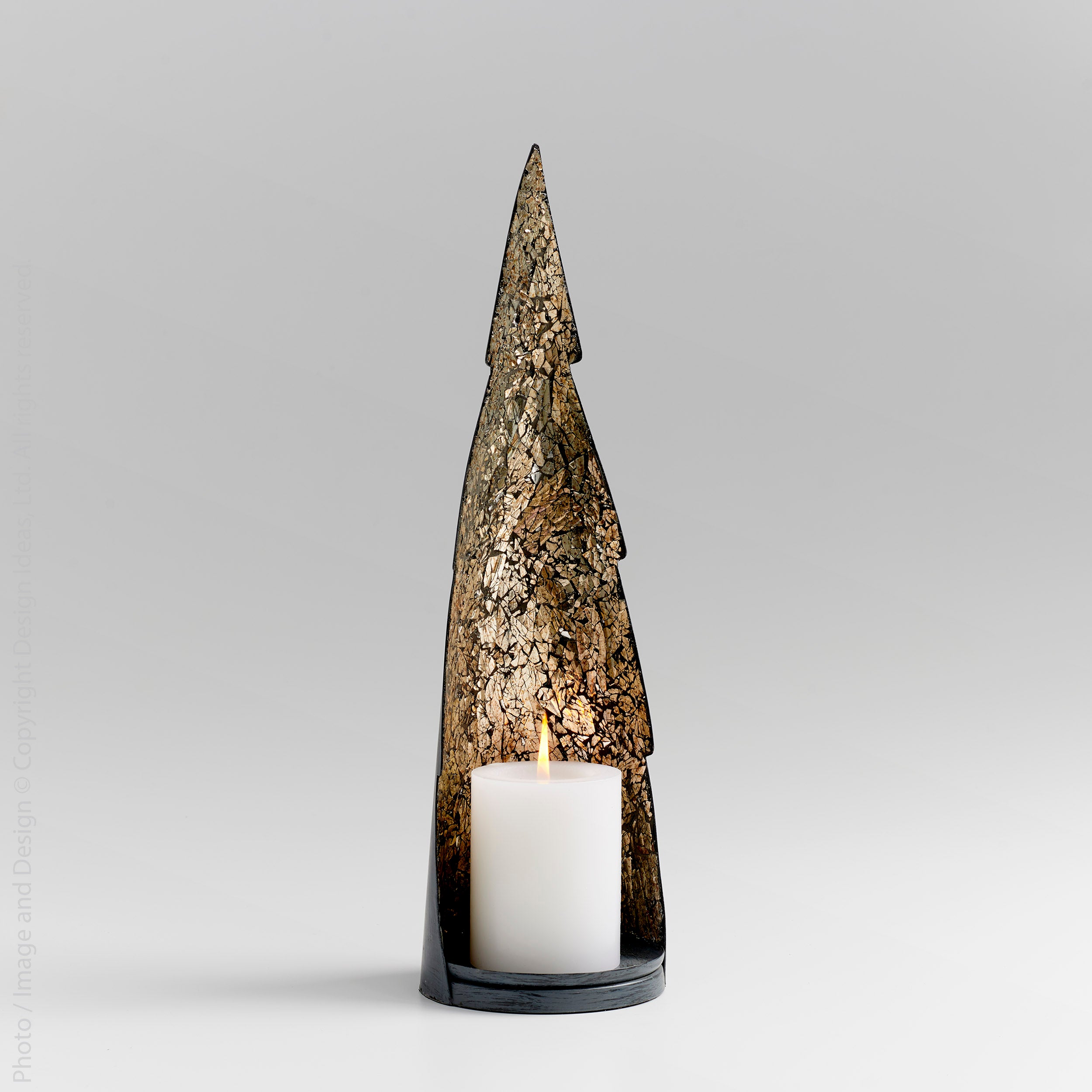 Infina™ Iron Candle Holder (pillar) - hand forged