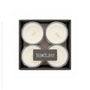 Tealight White Wax Candles - Clear Cup (Set of 12)