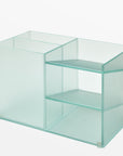 Vinestra Glass Desk Organizer - Clear Color | Image 1 | From the Vinestra Collection | Skillfully handmade with natural glass for long lasting use | Available in clear color | texxture home
