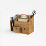 Takara Teak Organizer - Natural Color | Image 1 | From the Takara Collection | Masterfully constructed with solid teak for long lasting use | This organizer is sustainably sourced | Available in clear color | texxture home