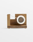 Takara Teak Tape Dispenser - Natural Color | Image 1 | From the Takara Collection | Exquisitely constructed with solid teak for long lasting use | This tape dispenser is sustainably sourced | Available in natural color | texxture home