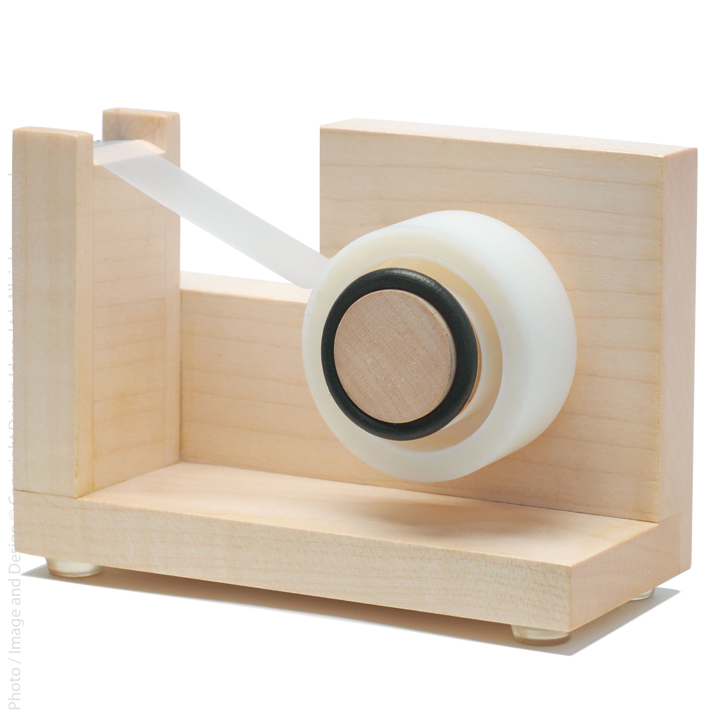 Upland Sycamore Tape Dispenser   | Image 5 | From the Upland Collection | Elegantly created with natural sycamore for long lasting use | Available in natural color | texxture home