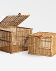 Irawaddy Bamboo Basket Set - Terrazzo Color | Image 1 | From the Irawaddy Collection | Skillfully assembled with natural bamboo for long lasting use | Available in natural color | texxture home