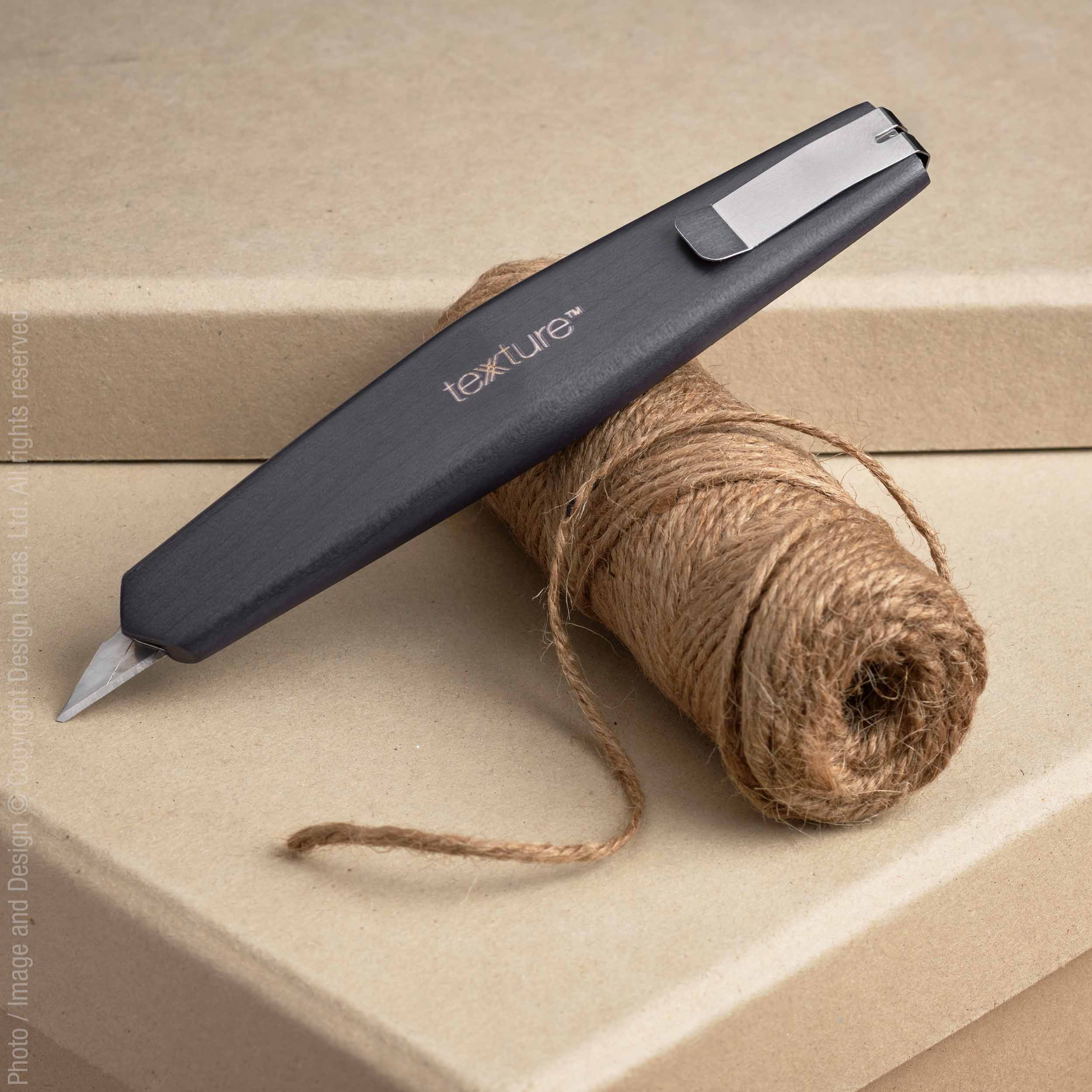 Cokala™ utility knife - Black | Image 1 | Premium Desk Accessory from the Cokala collection | made with Sycamore for long lasting use | texxture