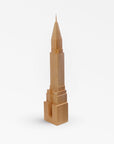 BuildingBlocks Wooden Chrysler Building - Natural Color | Image 1 | From the Building Blocks Collection | Expertly created with natural wood for long lasting use | Available in natural color | texxture home