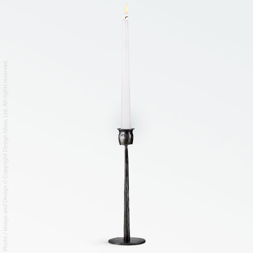 Jasper Iron Taper Candle Holder (9.8 Inch) -   | Image 1 | From the Jasper Collection | Skillfully constructed with natural iron for long lasting use | Available in copper color | texxture home