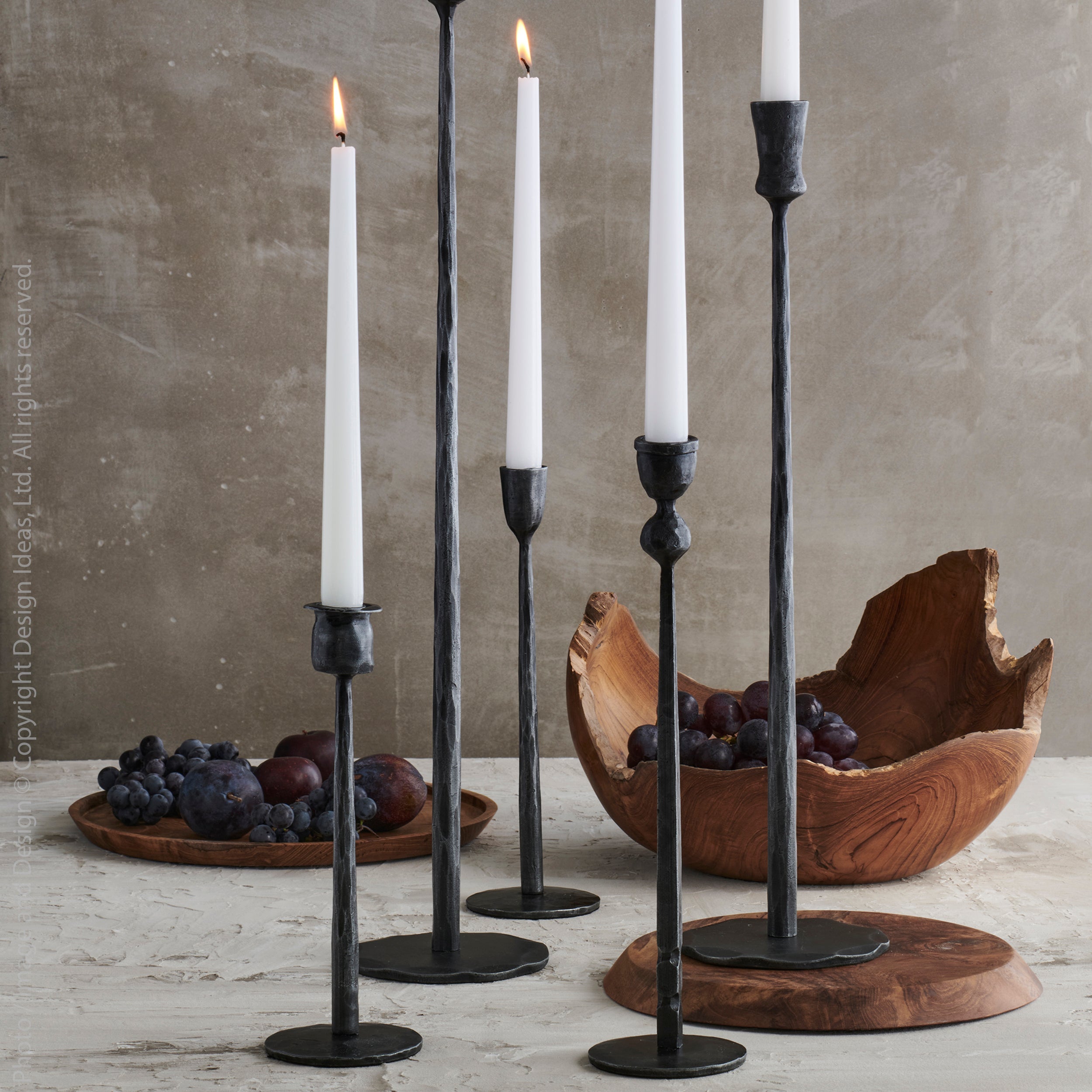Jasper Iron Taper Candle Holder (10.6 Inch) - texxture™