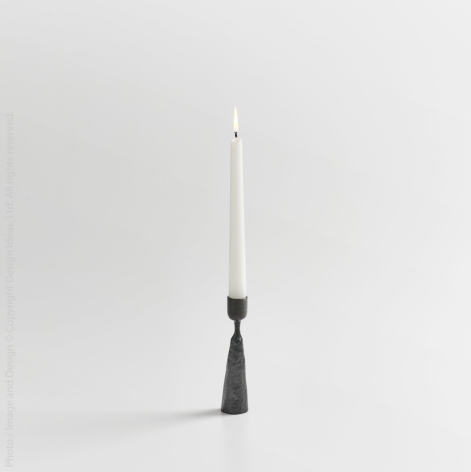 Palmer™ Small Hand Forged Iron Taper Holder (6 in.) - (colors: Black) | Premium Candleholder from the Palmer™ collection | made with Iron for long lasting use