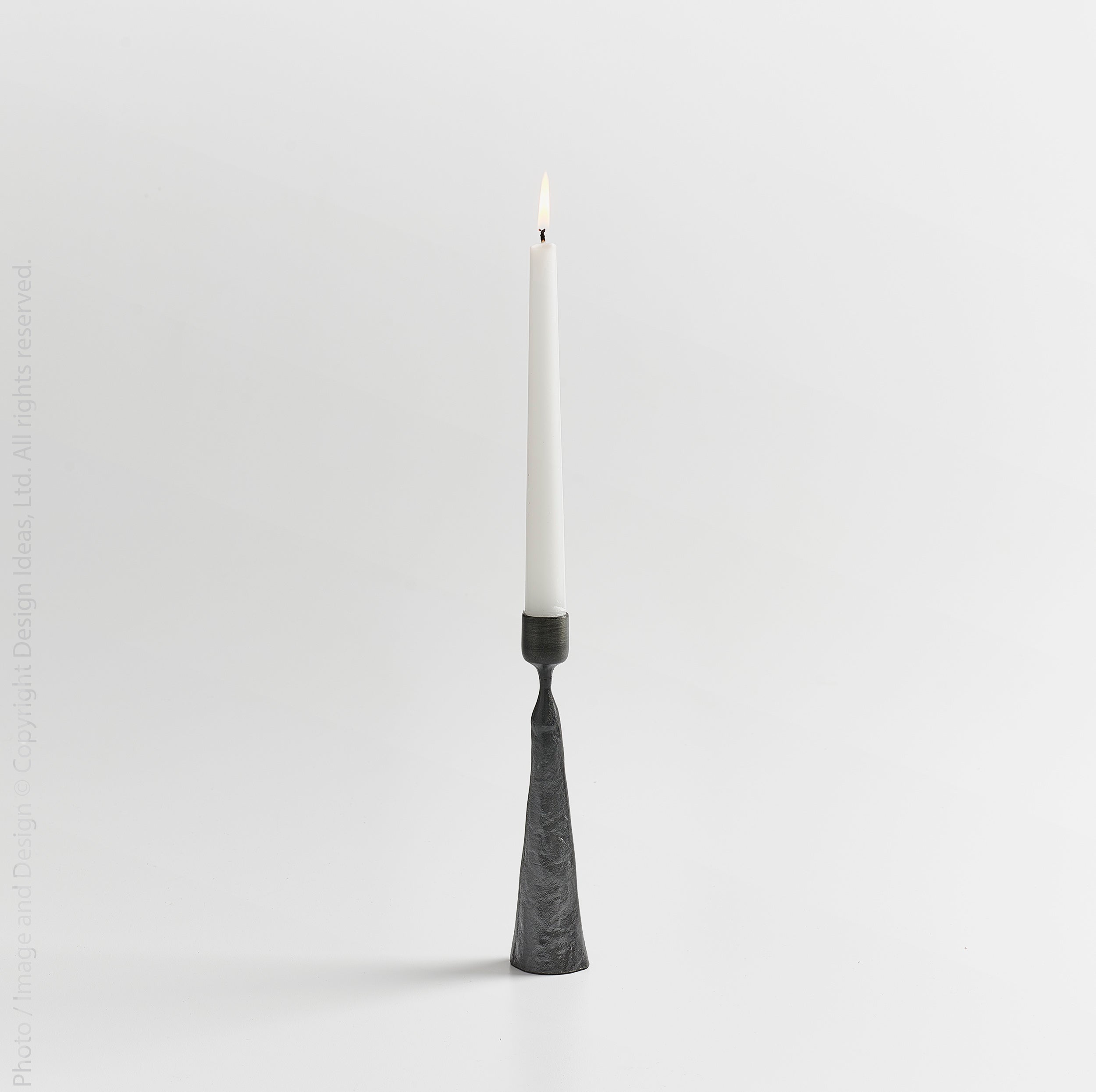 Palmer™ Medium Hand Forged Iron Taper Holder (8 in.) - (colors: Black) | Premium Candleholder from the Palmer™ collection | made with Iron for long lasting use