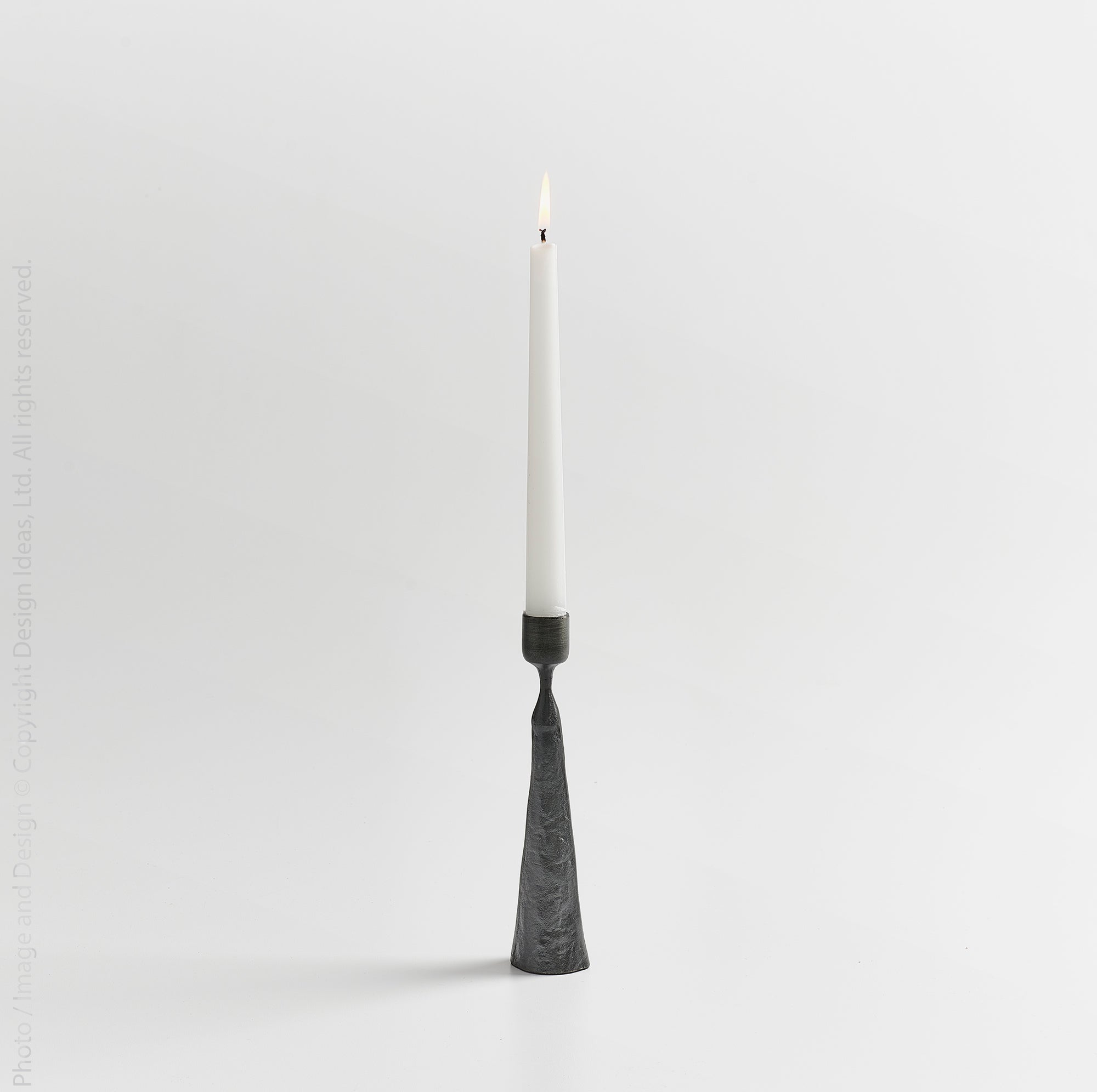 Palmer™ Medium Hand Forged Iron Taper Holder (8 in.) - (colors: Black) | Premium Candleholder from the Palmer™ collection | made with Iron for long lasting use