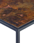 Pietra Copper Patina Square Side Table   | Image 3 | From the Pietra Collection | Expertly crafted with natural copper for long lasting use | Available in brass color | texxture home