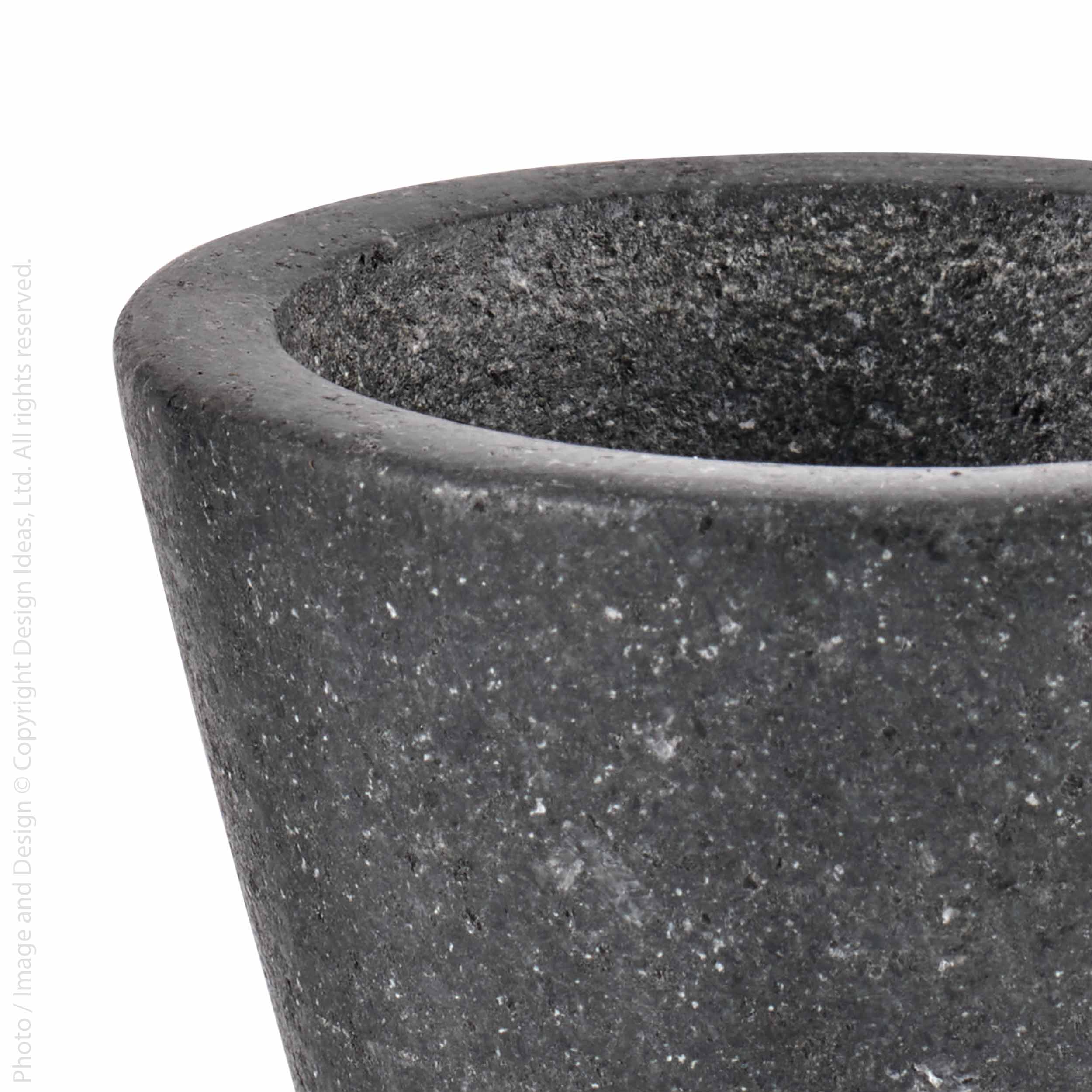 Hasten™ Carved Stone Pot (3 dia x 2.7in)