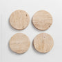 Marbella™ Handmade Travertine Coasters (set of 4)