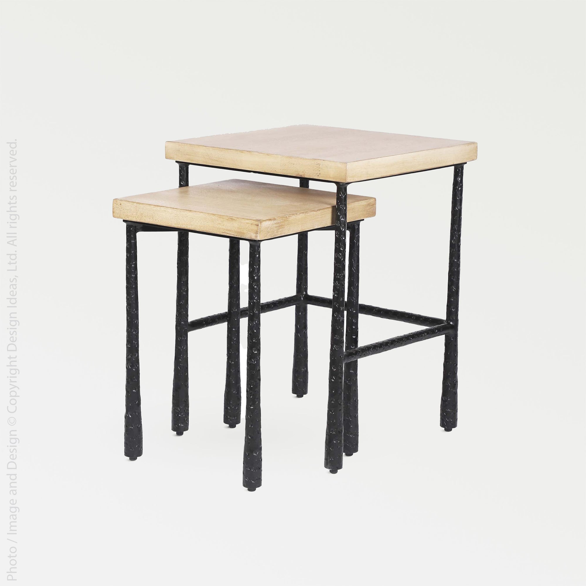 Valea™ square side tables - Natural | Image 1 | Premium Table from the Valea collection | made with Mango Wood for long lasting use | texxture