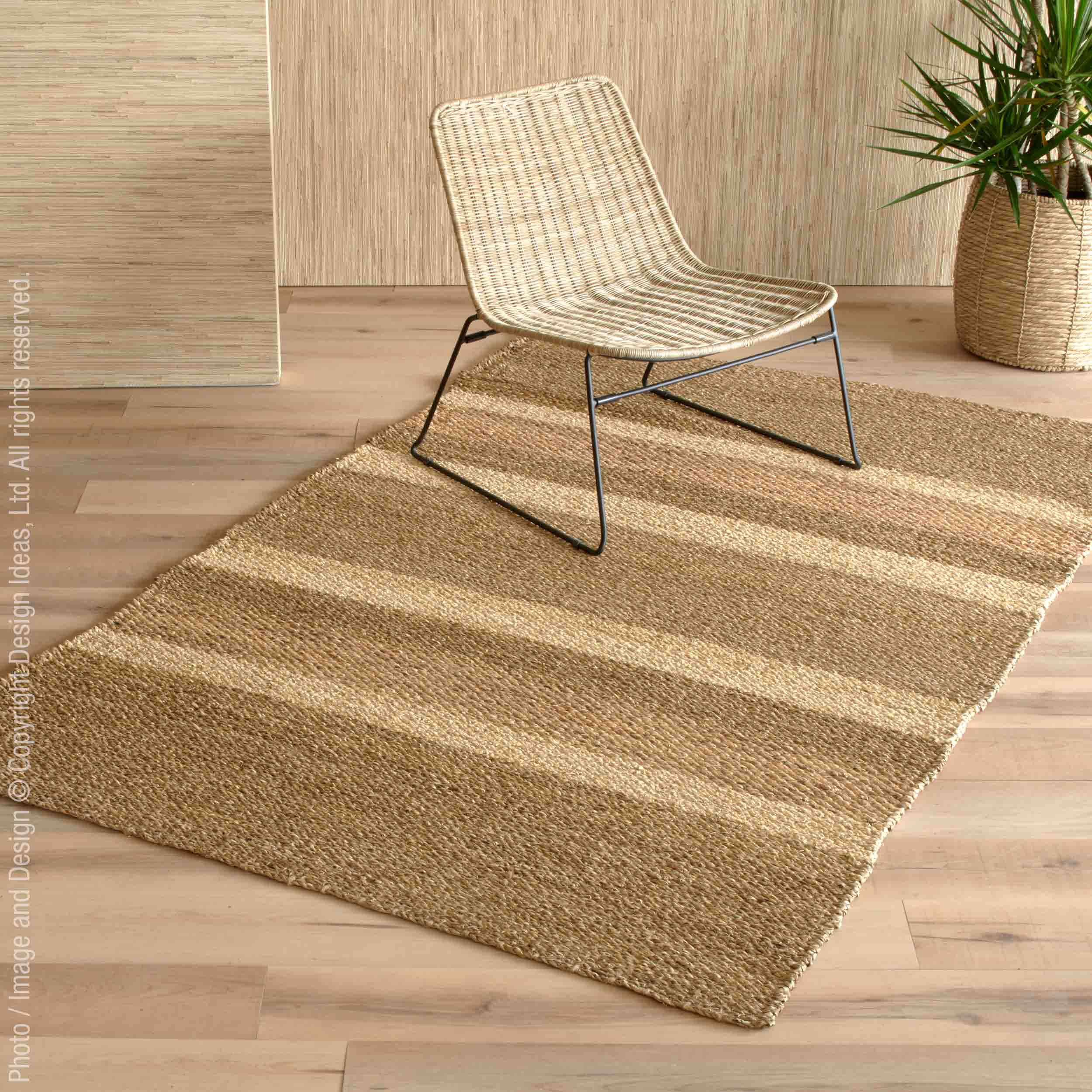 Barletta™ rug (60x96in.) - Natural | Image 1 | Premium Rug from the Barletta collection | made with Water Hyacinth Twine for long lasting use | texxture